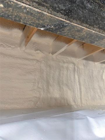 SprayFoam Application Seals and Insulates the Crawl Space Walls