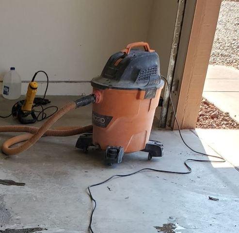 Crack Stitching Repair Process: Vacuuming & Perfecting