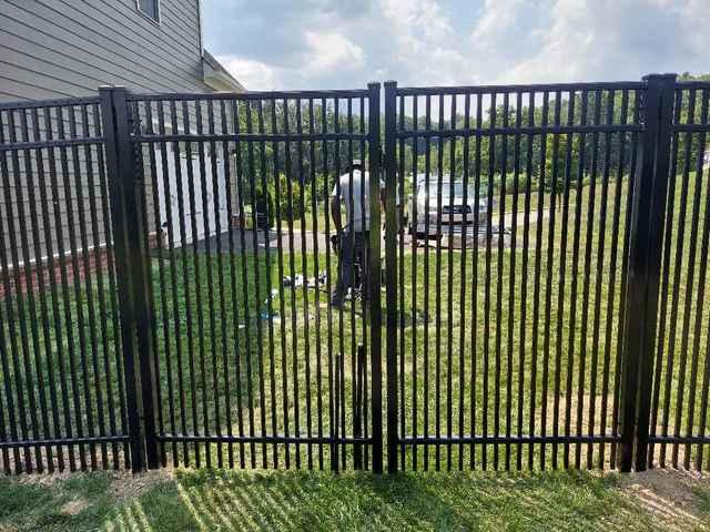 Black Aluminum 72" Classic, Commercial Grade, Extra Picket, 3 Rail, Picket Through Bottom Rail