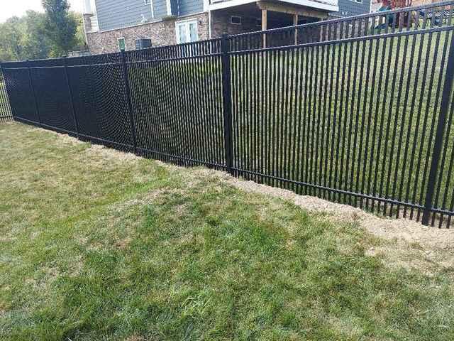 Black Aluminum 72" Classic, Commercial Grade, Extra Picket, 3 Rail, Picket Through Bottom Rail
