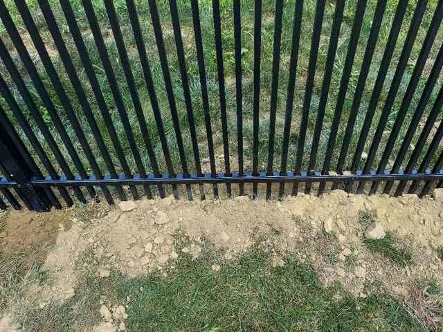 Black Aluminum 72" Classic, Commercial Grade, Extra Picket, 3 Rail, Picket Through Bottom Rail