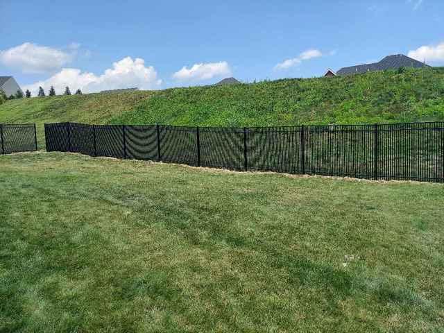 Black Aluminum 72" Classic, Commercial Grade, Extra Picket, 3 Rail, Picket Through Bottom Rail
