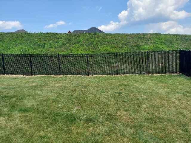 Black Aluminum 72" Classic, Commercial Grade, Extra Picket, 3 Rail, Picket Through Bottom Rail