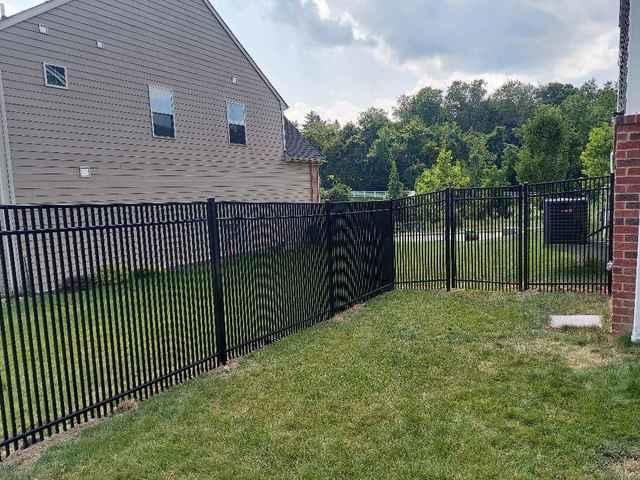 Black Aluminum 72" Classic, Commercial Grade, Extra Picket, 3 Rail, Picket Through Bottom Rail