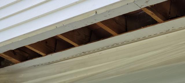 Exposed cantilever needing insulation