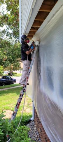 Spray foam for the cantilever