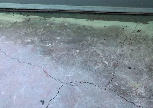 Interior Concrete Slab Crack