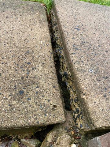 Sinking Sidewalk