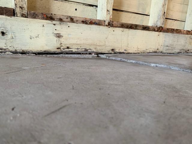 Sunken Boathouse Slab in Side Lake, MN