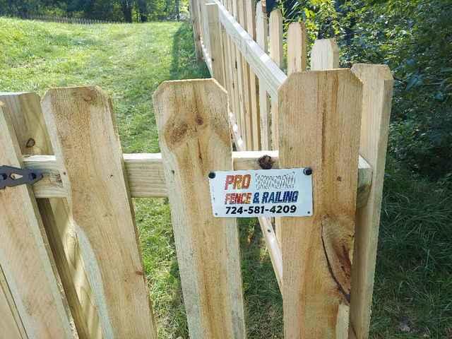 4' Natural Picket Pressure Treated Wood (2) 4' gates / (1) 8' double gate
