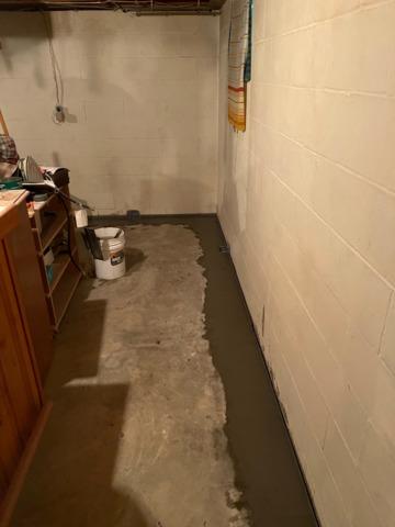 Waterproofed Basement