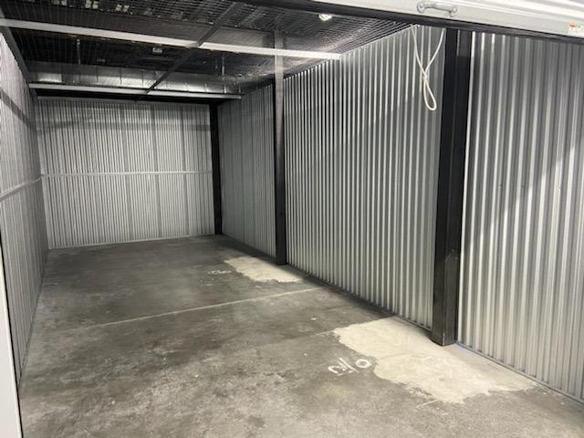 Storage unit after items were removed