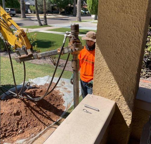Pier Installation Process:  Teamwork & Heavy Machinery