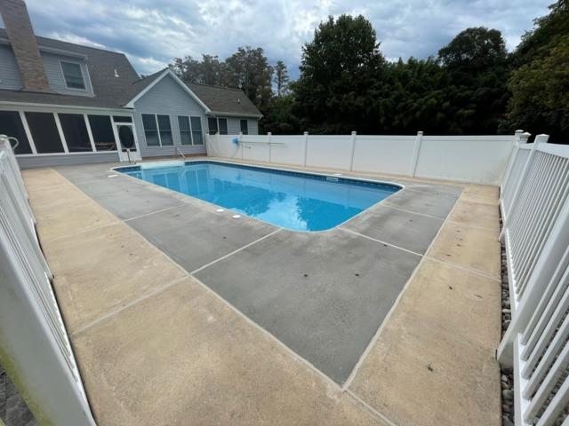 Concrete Pool Deck Looks like New!