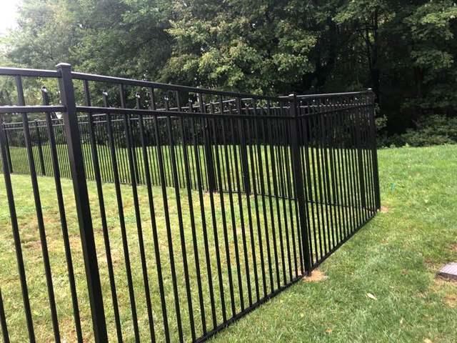 4' Black Wilmington, 3 Rail, Commerical Grade, Flush Bottom Aluminum Fence