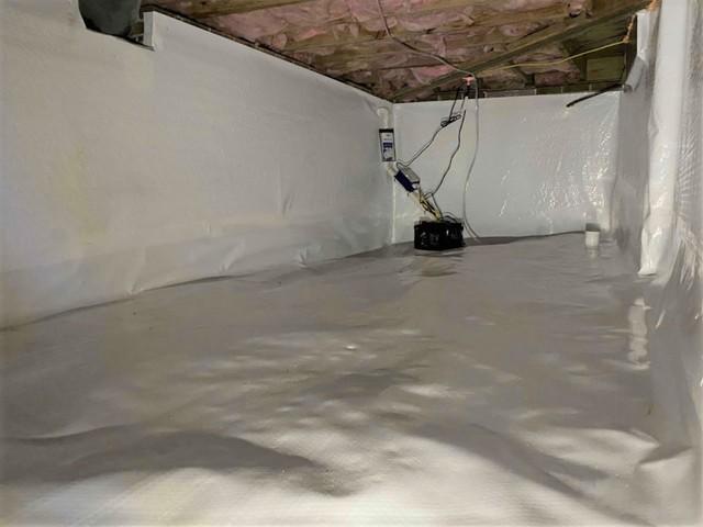 Crawl Space Waterproofing System