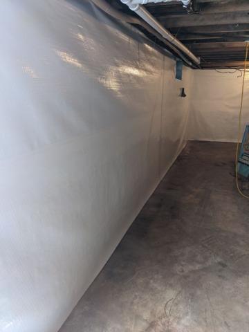 Sealed Walls in Milford, DE Basement