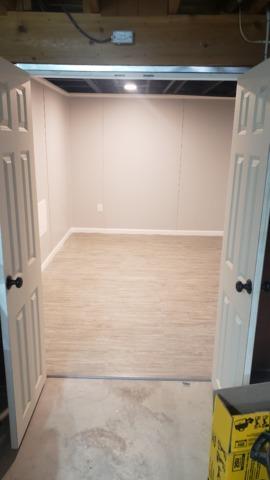 Double Doors To The Laundry Area