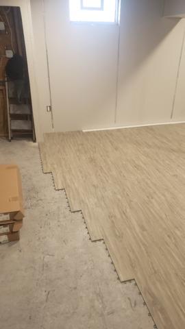 Installing The Basement Floor