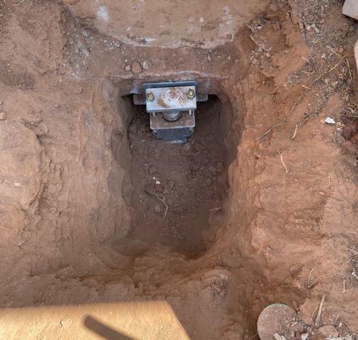 Underpinning Installation Process: First Pier Installed