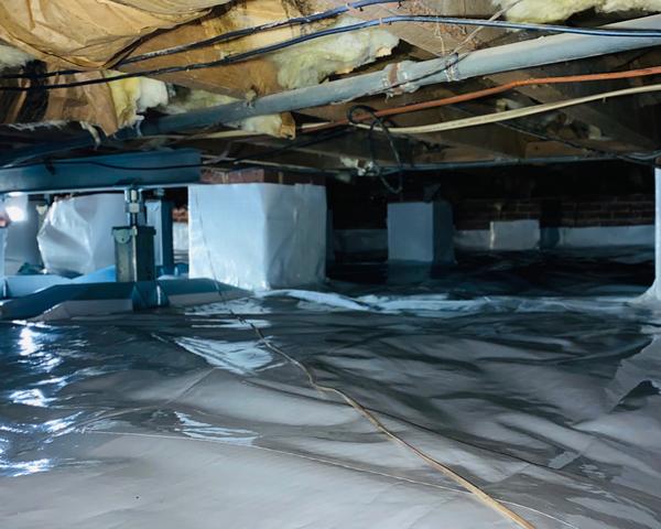 When our crew installs the CleanSpace Encapsulation System they remove the debris out of the crawl space making the area as level as possible for an attractive crawl space.