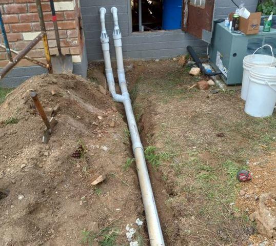 These are the PVC pipes where the eater will get conducted out of the basement. Thanks to Arizona Foundation Solutions, this family will no longer have to worry about their basement getting mold, rot, or even pests.