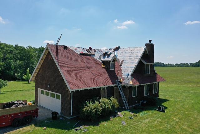 New protective underlayment was installed before the new shingles. This will help protect the sheathing from moisture infiltration.