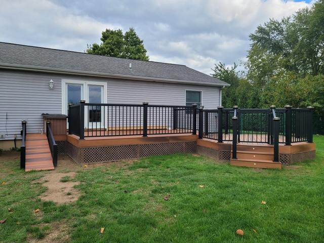 Regal railing deck