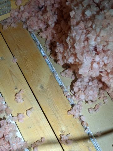 Large gaps between attic floor and ceiling below