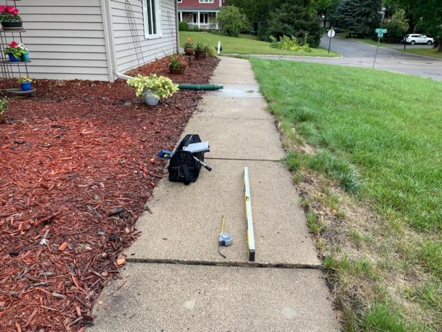 Inches of Settlement in Minneapolis Sidewalk