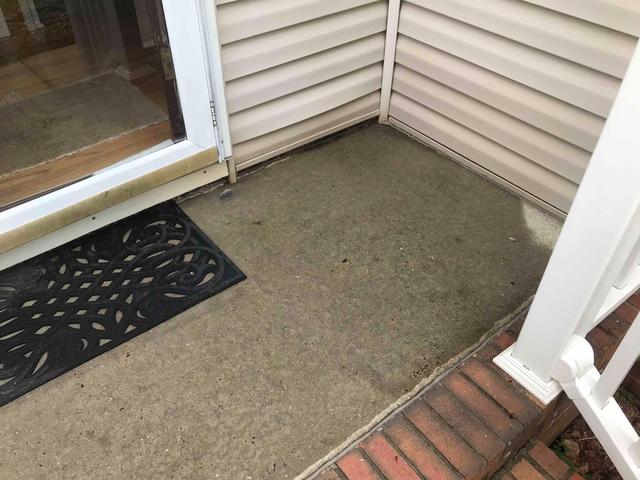 The dipping away from the home that this porch developed was causing many problems for the home's health.