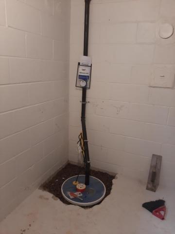 Install pump and discharge line