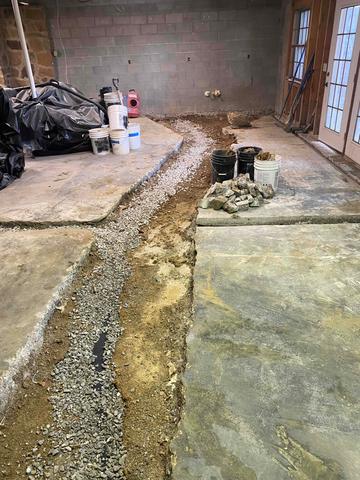 Installing Drainage Channel