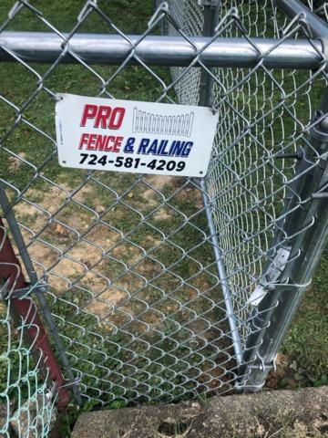 4' Galvanized Chain Link Fence (1) 3' gate Installation