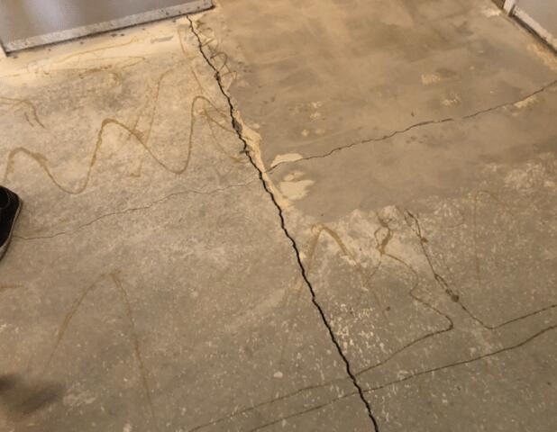 Concrete Cracks on The Floor