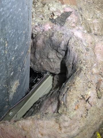 Poorly sealed chase way in the attic in Metamora, IL