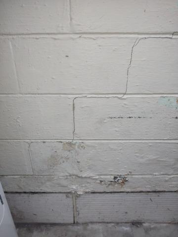 When we went to inspect the home and come up with solutions for Cheryl, we found some stair step cracking in a different wall than what she called us about. This is not bad now but if left unfixed it could get much worse.