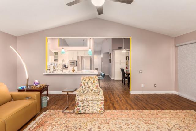 A glimpse into the kitchen from the living room.