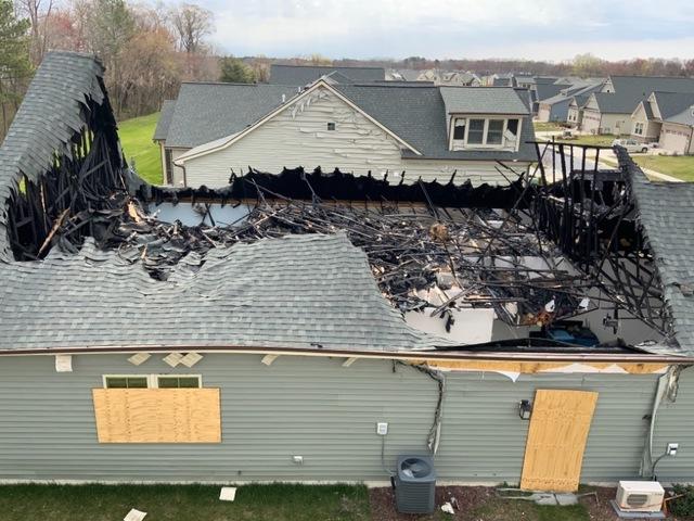 <p>House fire </p>