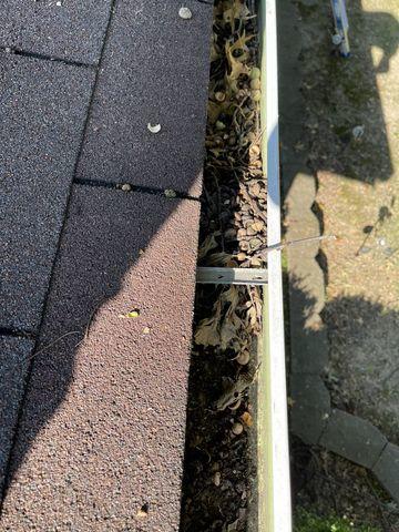 Do your gutters look like this? Give Klaus Roofing St.Louis a call today for a free estimate!