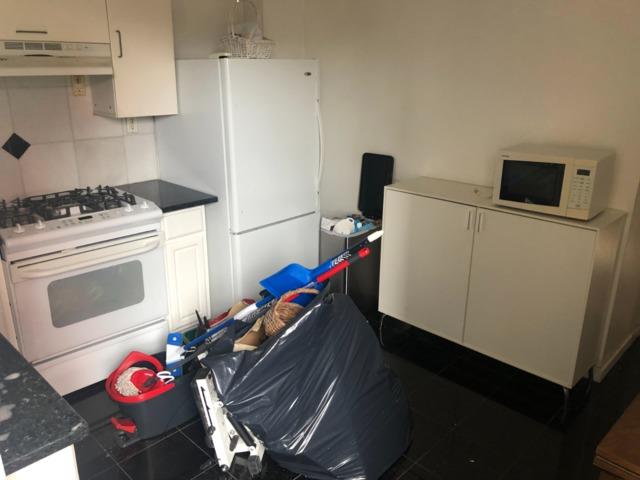 Kitchen in apartment.