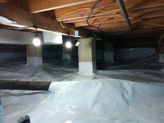 After Crawl Space Encapsulation