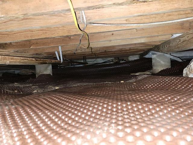 During Crawl Space Waterproofing