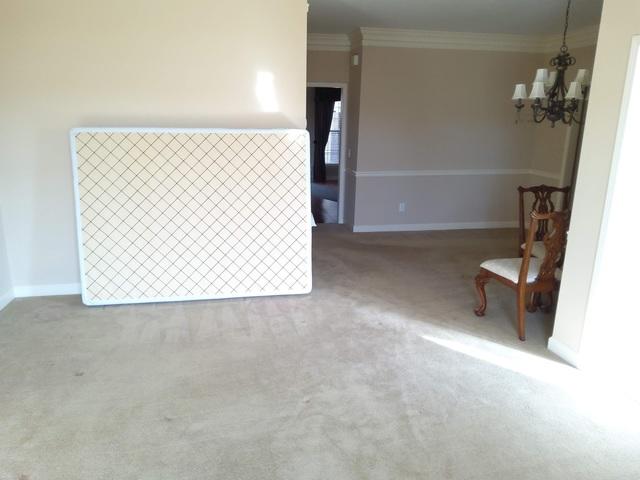Here is where the china hutch and dining room table and chairs will go.