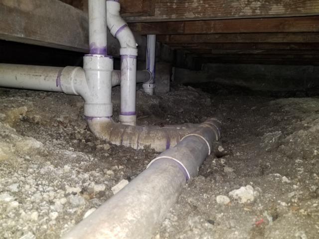 Before Crawl Space Remediation