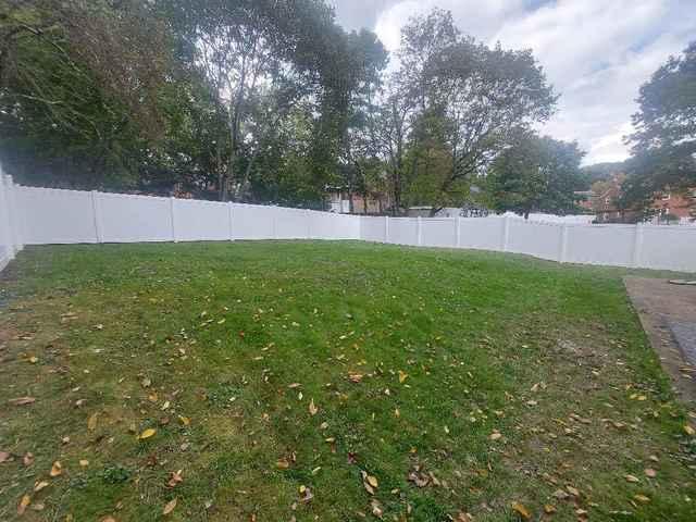 6' White Acadia Privacy Fence  and (1) 4' gate