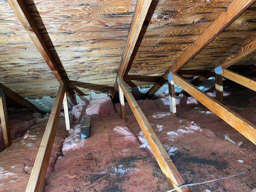 Clearing soffits of debris after Remediation