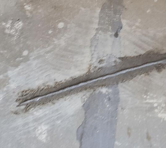 Crack Stitching Repair Process: Step two