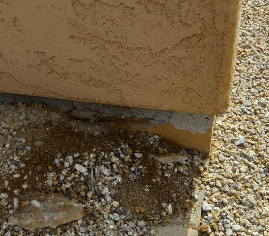 Symptom of Stem Wall Failure: Flaking paint