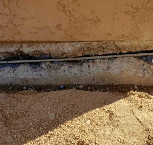 Stem Wall Repair Process: Replacing rebar